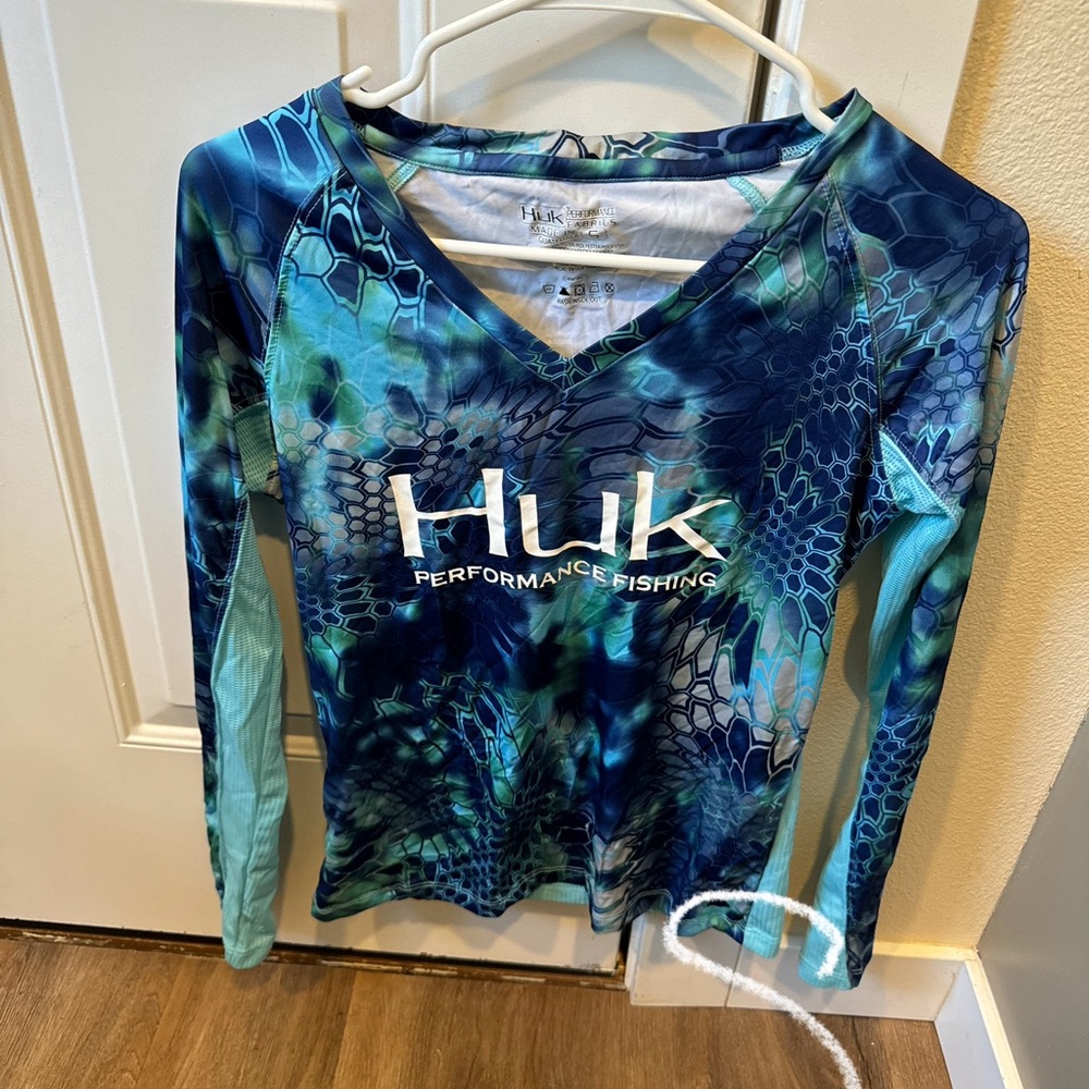 Huk Kryptek Blue Performance Long Sleeve Shirt